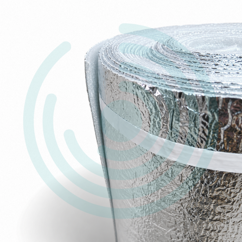 Espuma Metalizada Aislante Térmico Reflectivo en Rollo (3mm x 1 m de ancho) - Imagen 3