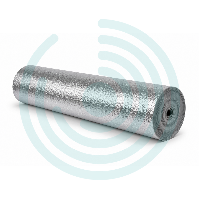 Espuma Metalizada Aislante Térmico Reflectivo en Rollo (3mm x 1 m de ancho) - Imagen 5